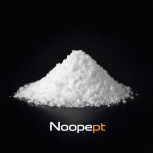 Noopept ist eine nootropische Substanz, die es in Deutschland zum Forschen gibt. Hier zu sehen ist das weiße Pulver.